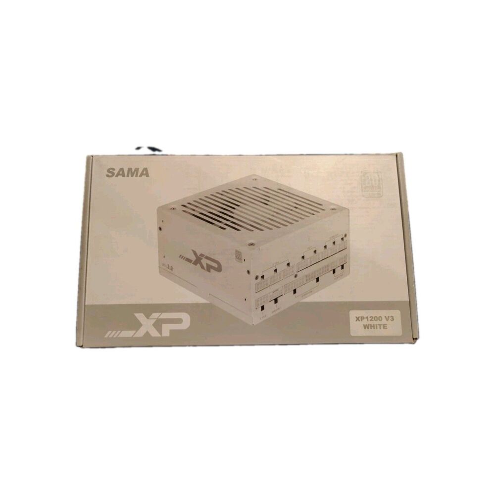 SAMA XP 1200W V3 White ATX Power Supply 80 Plus Platinum Gold Modular